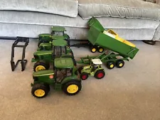 Joblot John Deere 6830,6920,6430,6190R With Tipping Trailers Tractors Very Rare