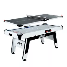 ESPN 72'' Air Powered Hockey Arcade Table with Table Tennis Conversion Top(Used)