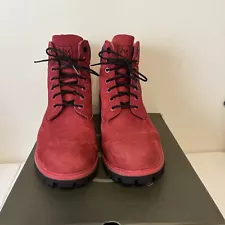 Timberland A1WH4 F41 Limited Edition Red 6" Waterproof Boots Mens 8.5