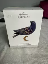 Ravishing Raven NEW 2017 Hallmark Beauty of Birds Ornament Purple Gold Deep Blue