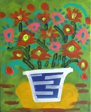 Original art for sale by artist abstract, acrylic painting "Flowers of Love" 