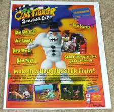 1998 Clay Fighter: Sculptor's Cut, Vintage Print Ad/Poster, N64 Nintendo 64