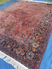 Antique Hand Knotted Sarouk Rug