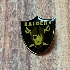 Vintage 1993 Raiders Oakland, Los Angeles, Las Vegas NFL Football Shield Hat Pin