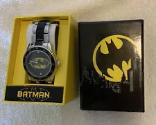 DC Batman Accutime Watch Corp. Analog Stainless Steel With Box