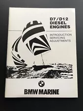 BMW Marine D7 D12 Diesel Engine Servicing Adjustments Manual