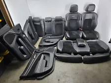 CHRYSLER 300 SRT8 11-23 OEM FRONT REAR INTERIOR LEATHER SUEDE SEATS DOOR PANELS