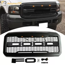 Front Grille For 2011-2016 F250 F350 Super Duty Raptor Mesh Grill Matte Black