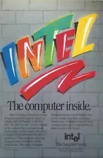 Intel 386 SX, 386, 486 Microprocessors “The Computer Inside” 1990