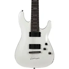 Schecter Guitar Research Demon-7 7-String Electric Guitar Vintage White