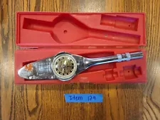 Snap-On 3/8" Drive Dial Torqometer Torque Wrench 10-600 Inch Pounds TEP50-FU