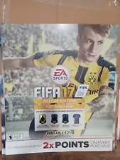 Fifa 17 2k17 Game Stop Store Promotional Advertising Display Poster RARE #rr1