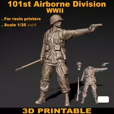 WW2 101st Airborne Division 1/35 Scale Figures Model Kits for Resin Printers