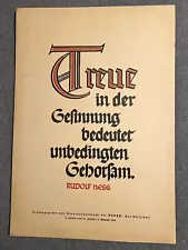 Vintage German WW2 Propaganda Poster 1938 Pg1