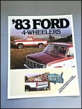 1983 Ford 4-wheelers Original Car Sales Brochure Catalog - Ranger F-150 F-250