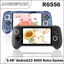 ANBERNIC RG556 5.48'AMOLED Screen Android13 Portable Video Game Consoles 5500mAh