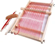 LW Table Top Weaving Hand Loom 40x25cm Wood Hand Craft Knitting Tool Set New