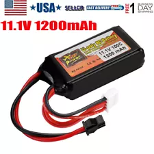 3S 11.1V 1200mAh Lipo Battery 100C SM Plug Rechargeable Battery for RC Car Drone