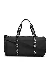 Victoria's Secret VS PINK Duffle Bag Gym Duffel Travel BLACK LOVE PINK NWT