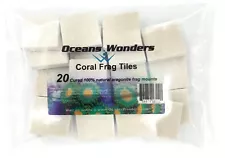 20 CURED REEF TILES FOR LIVE CORAL FRAG PROPAGATION by OCEANS WONDERS