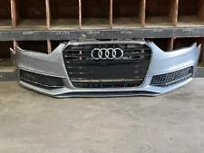 2013-2016 Audi A4 S-line Front Bumper Assembly W/Center Grille Tornado Gray(JP) (For: 2015 Audi S4)