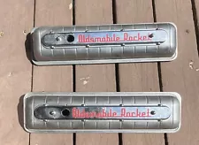 Oldsmobile Rocket Aluminum Valve Covers For Small Block Chevy