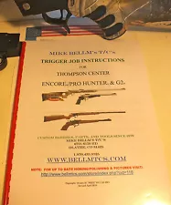 BELLM TC Thompson Center Encore ProHunter Endeavor FX G2 Trigger Job Manual