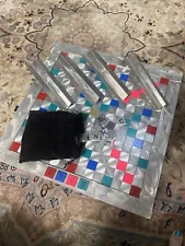 Handmade Metal Scrabble Game. Signed By Artist