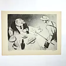 New ListingWilliam Gropper "Relief" 1930s Art Print Treasury Collection Sketch Vintage