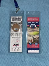 Atlanta Braves Final Turner Field Dirt Commemorative Ticket First SunTrust Park