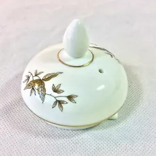 WEDGWOOD CHARNWOOD LID FOR COFFEE POT? #3984 BROWN LEAF DESIGN ENGLAND