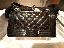 100% Authentic Brand New Chanel Boy Patent Learher Bag