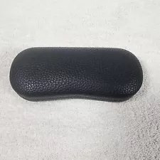 UNBRANDED BLACK HAMMERED SUNGLASSES EYEGLASSES HARD CASE CLAMSHELL NEVER USED