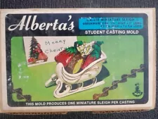 Vintage 4" Sleigh Ceramic Slip Mold 1956 Alberta's Molds Inc #A-310