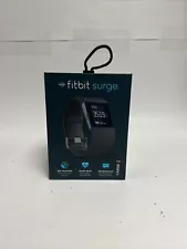 Fitbit Surge Fitness Super Watch Activity Tracker - Black GPS Small New Sealed