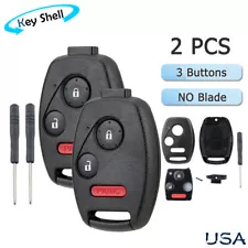 2 Car Key Shell Remote Case Fob for Honda CRV 2007 2008 2009 2010 2011 2012 2013