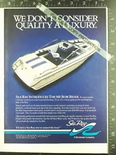 1988 ADVERTISING for Sea Ray 16 160 Bowrider boat ADVERTISEMENT