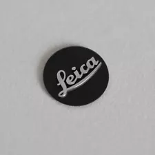 Leica Logo Badge Black For M6 M7 M8 M9 M10 M11 Q Q2 Q3 Etc. Dot M