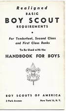 New ListingBoy Scout 1947 Supplement For Handbook For Boys Realigned Basic Requirements