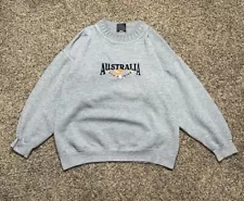 New ListingVintage Australia Kangaroo Down Under Sweatshirt Size Small 90s USA Gray