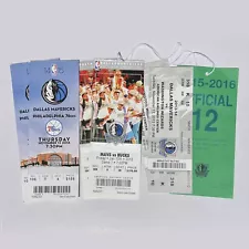 Dallas Mavericks 2012-16 Dirk Nowitzki Jerry West Scoring Record Ticket Stub Lot