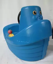 Vintage Little Tikes Blue Tug Boat Little Tug Child Toddler Size Wheel Horn