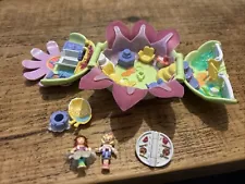 Rare Vintage Bluebird Polly pocket 1997 Daisy Dressmaker, Totally Flowers 100%