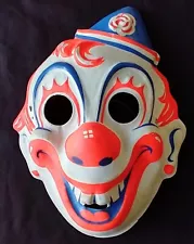 Vintage Halloween CLOWN Mask Collegeville Costumes? Rob Zombie?