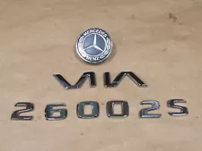 ð¥07-13 MERCEDES W221 S600 V12 EMBLEM LOGO BADGE SYMBOL SET OEM