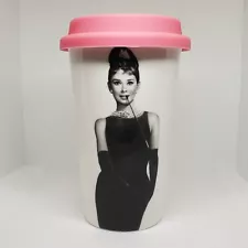 Audrey Hepburn Breakfast At Tiffany's Ceramic Coffee Cup With Silicone Lid 2012