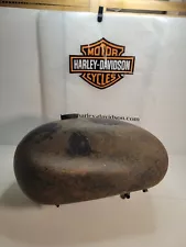 Vintage Harley-Davidson Chopper Bobber Gas Tank Petrol Fuel With Pepcock