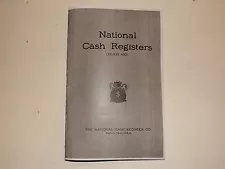 ANTIQUE NATIONAL BRASS CASH REGISTER "400 CLASS BOOK" SHOWS ALL MODELS NCR