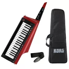 Korg RK-100S 2 RD Translucent Red Keytar Synthesizer Shoulder Keyboard 37-Keys