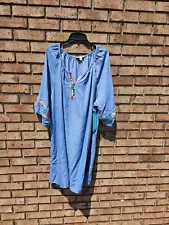 NWT The Pioneer Woman Dress 3XL Nice Embroidered Sleeve Dress NEW